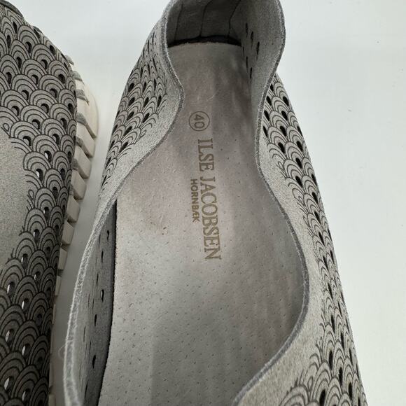 Ilse Jacobsen Tulip Slip On Flats Low Top Round Toe Shoes Grey Women Size EU 40 - Picture 11 of 12